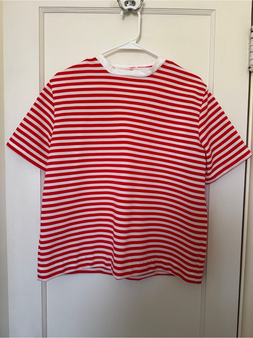 Red & White Striped Kids T-Shirt